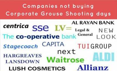 Image: Companies who do not buy corporate grouse shooting days