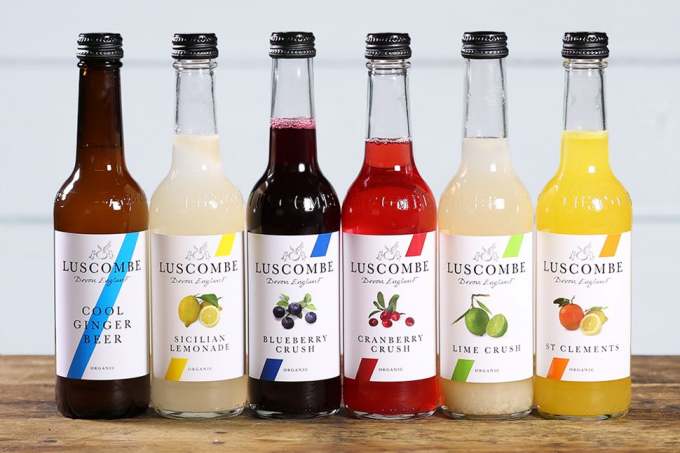 Image: luscombe set of six organic soft drinks from the abel and cole website