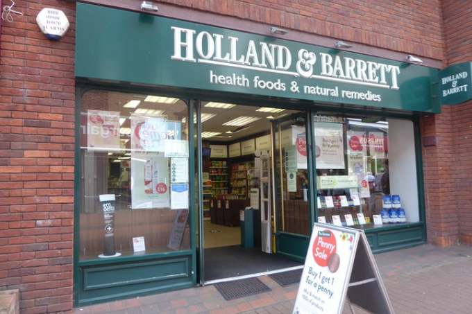 image: holland and barrett health food store