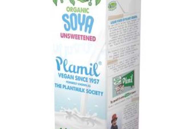 Carton of Plamil soya milk