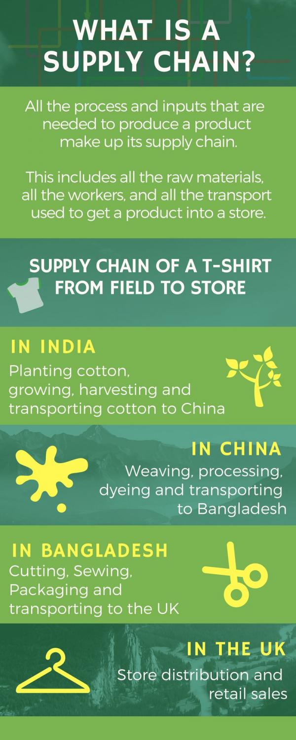 Infographic: a typical supply chain. Described also in the main text.