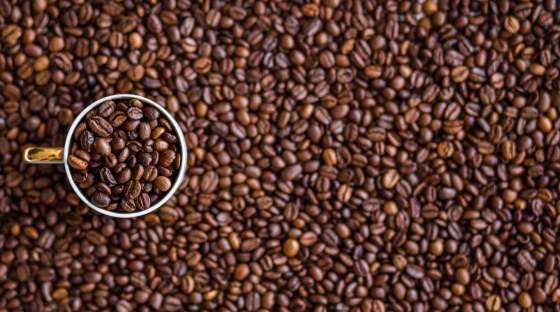 Image: ground coffee beans