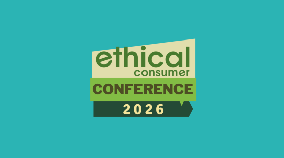 Words: Ethical Consumer Conference 2026, on blue background