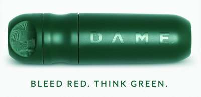 Image: green reuseable tampon applicator