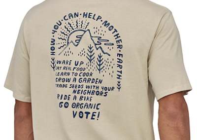 image: patagonia tshirt go organic ethical clothing best buy