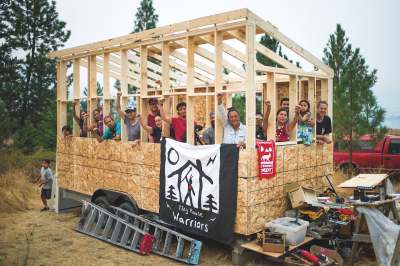 image: tiny house warriors fossil fuel expansion