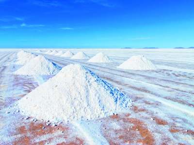 Bolivian lithium salt flats
