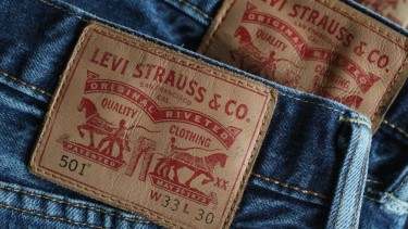 Levi Strauss jeans label on back of pair of jeans