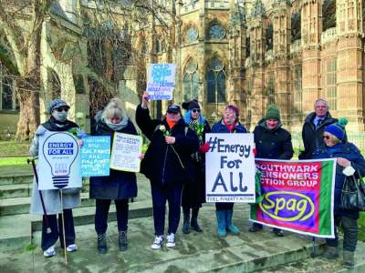 Protest for fuel poverty action