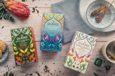 selection boxes of Pukka herb teas