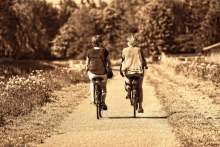 Image: women cycling