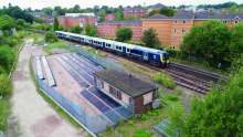image: solar train on track aldershot