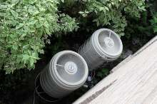 image: heat pump with leaves
