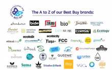 Image with nearly 50 logos on it - all brands are listed in the text