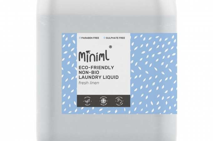 Miniml laundry liquid refill bulk container