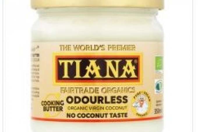 Jar of Tiana coconut butter fat