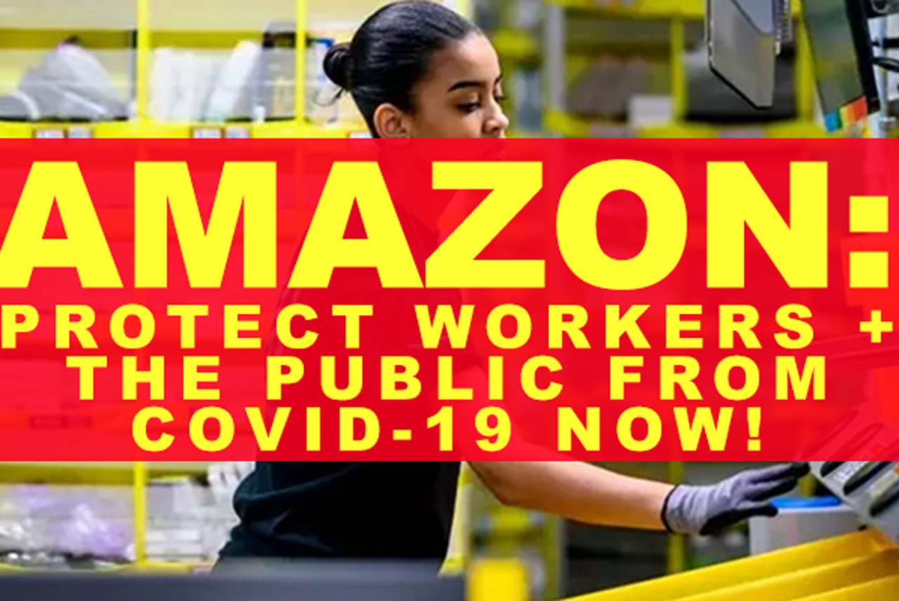image: Amazon protect workers the public from covid-19 now
