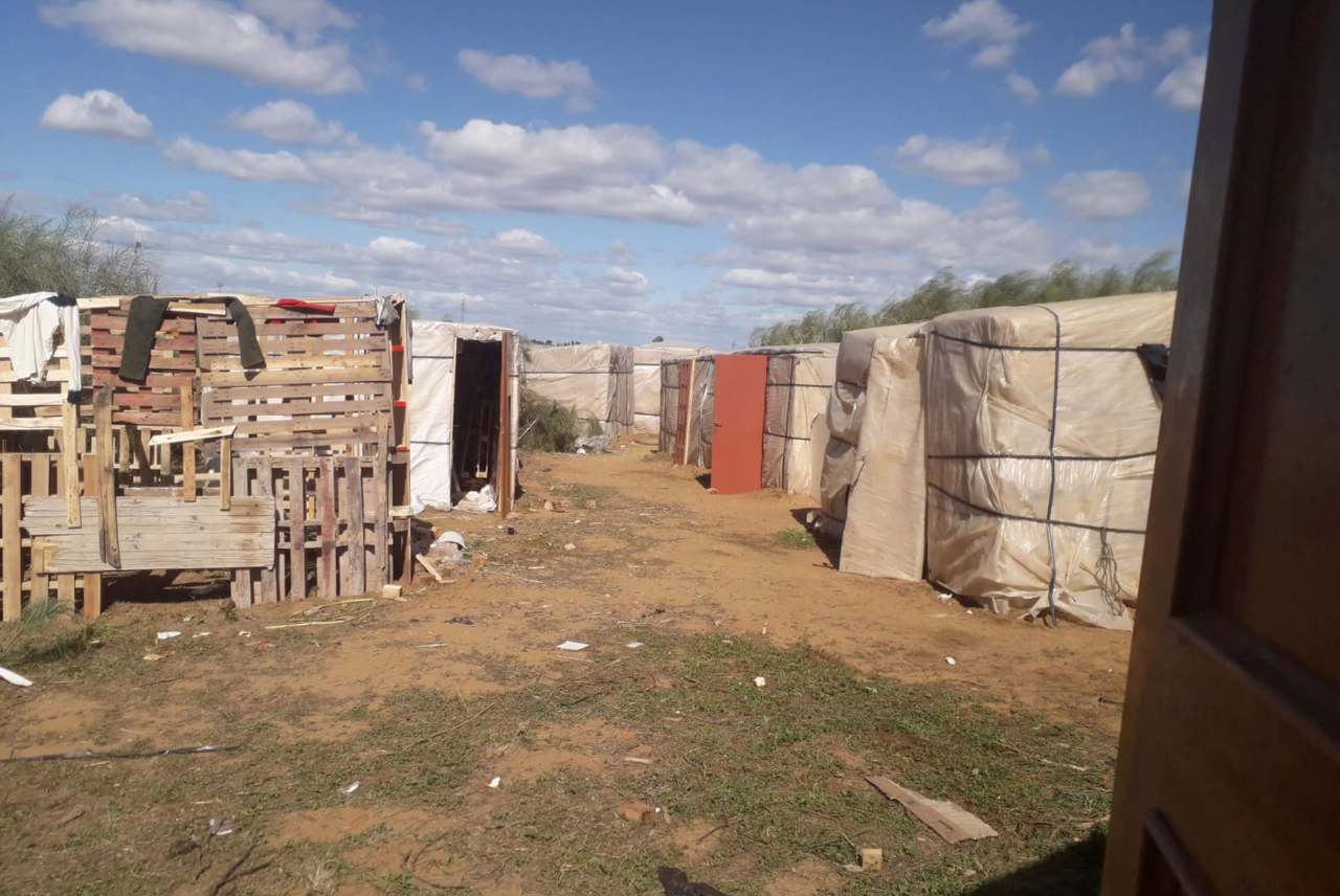 image: huelva spain poor conditions workers shanty town