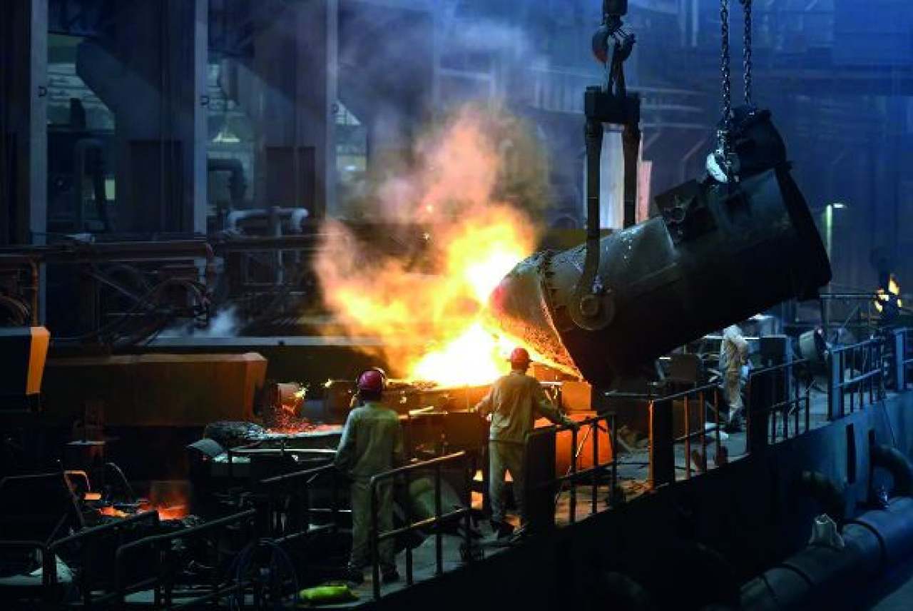 Steel blast furnace 