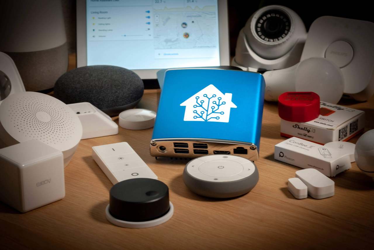 Pieces of technology equipment including home assistant device