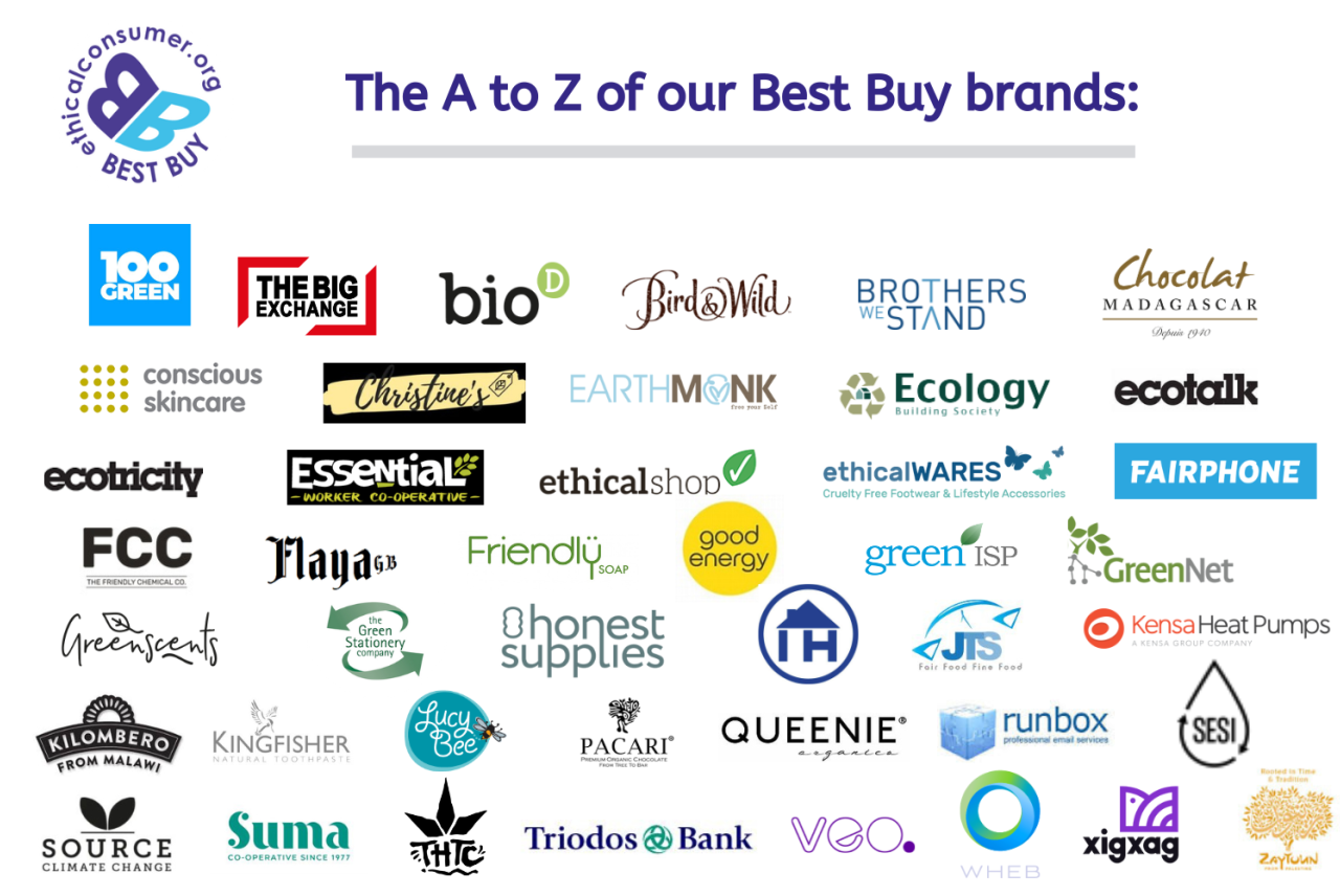 Logos of the Best Buy brands