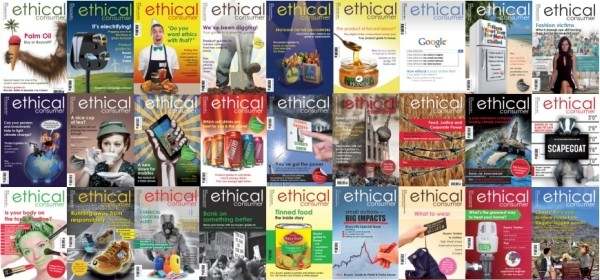 Ethical Consumer magazine covers montage