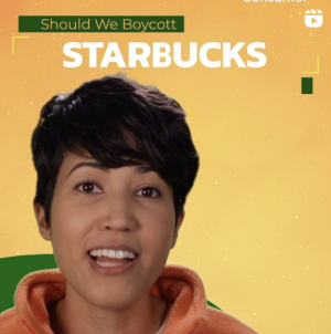 Image of woman screenshot from video