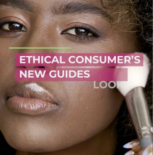 Women applying blusher