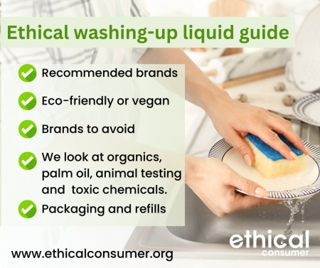 Washing up liquid infographic. Info in article