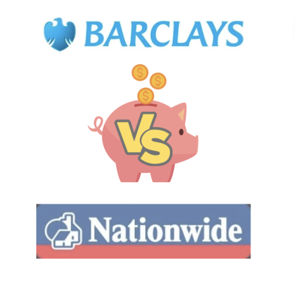 Graphic of logos of Barclays and Nationwide