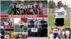 image: collage of palestinian athletes holding cards that say boycott puma 